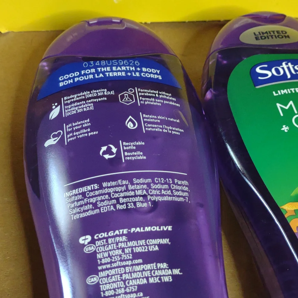 Soft soap limited edition Mardi gras purple body wash biodegradable ph balanced - Picture 4 of 5